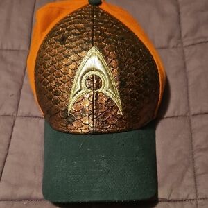 Aquaman Armor NEW ERA Orange and Green Cap